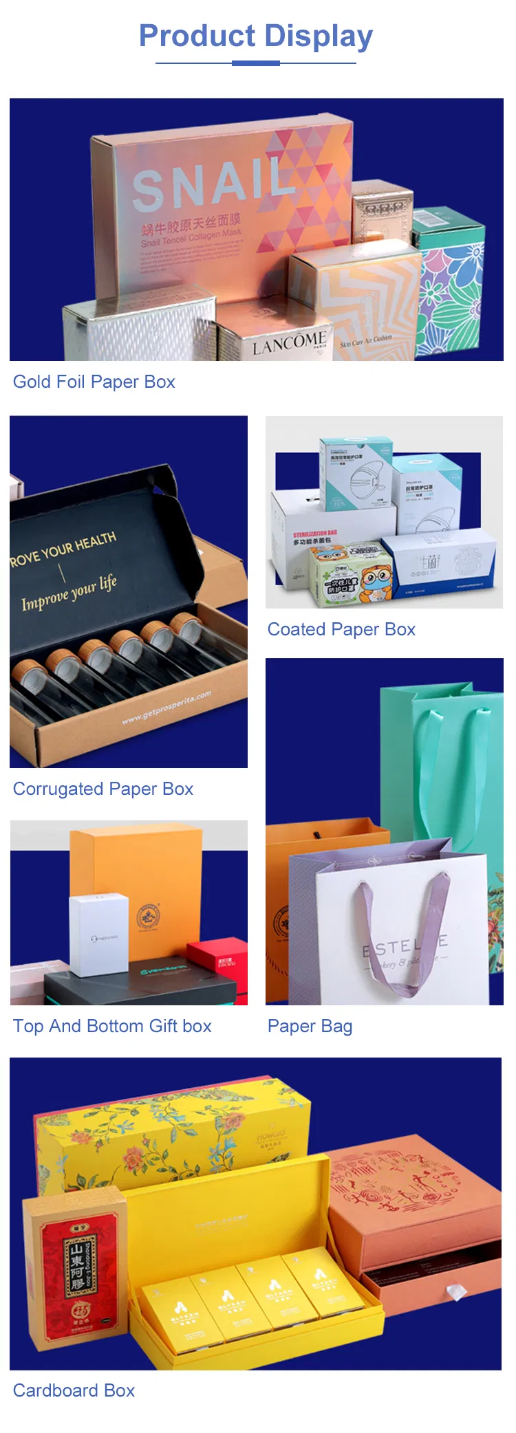 Embalagem de presente de papel para joias personalizadas de Natal, armazenamento de cosméticos e jogos, caixa de papelão