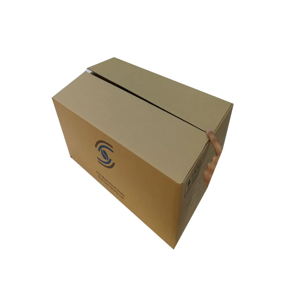Caixas de Embalagem Longas Grandes Personalizadas com Logo Ecológicas e Recicláveis em Papelão Marrom Kraft