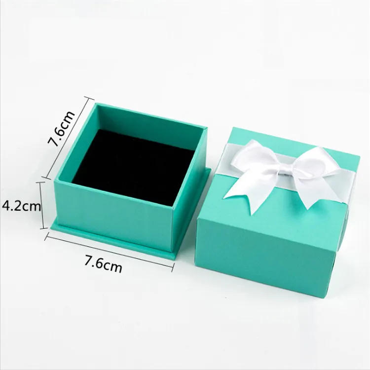 Caixa de presente de papel para joias com logotipo impresso personalizado, base de gaveta de luxo, com inserto de espuma EVA para colar, anel, brincos e pulseira