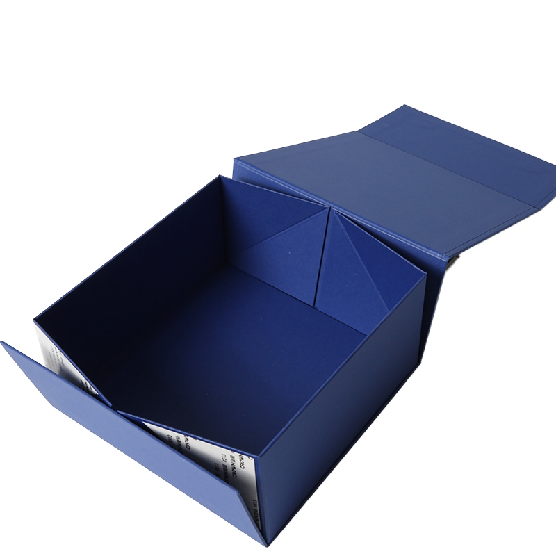 Caixa de embalagem de papel vazia dobrável magnética integrada personalizada, caixa de presente com flip, personalização em pequenas quantidades disponível