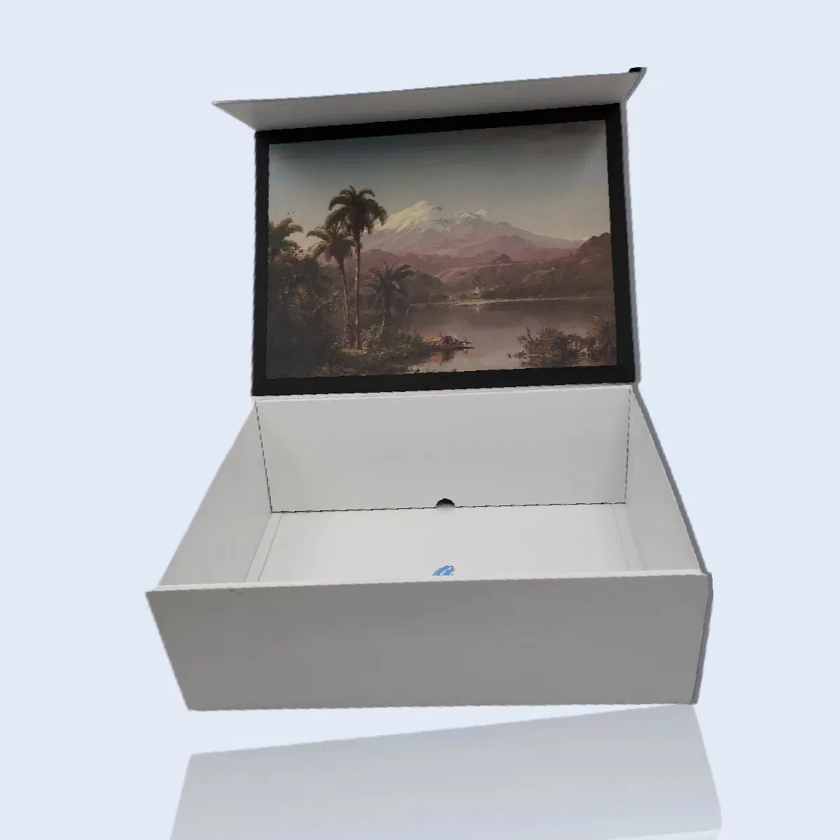 Caixa de Presente Personalizada A4 Caixas de Presente Rígidas Dobráveis de Papel com Fechamento Magnético e Laço