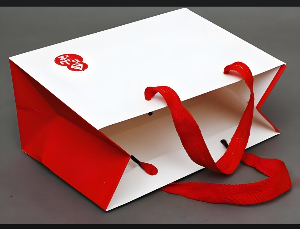 Saco de compras de papel kraft personalizado com logotipo impresso, embalagem de presente em caixa de papelão, bolsa de transporte