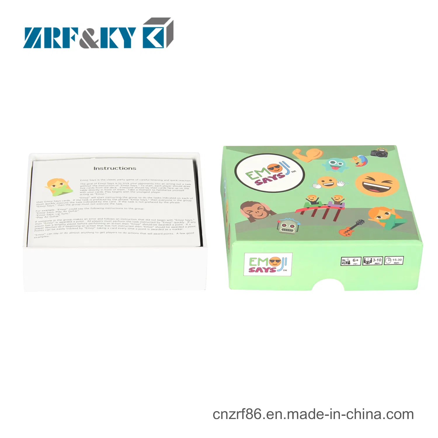 Caixas de Jogo para Cartas de Papelão para Crianças