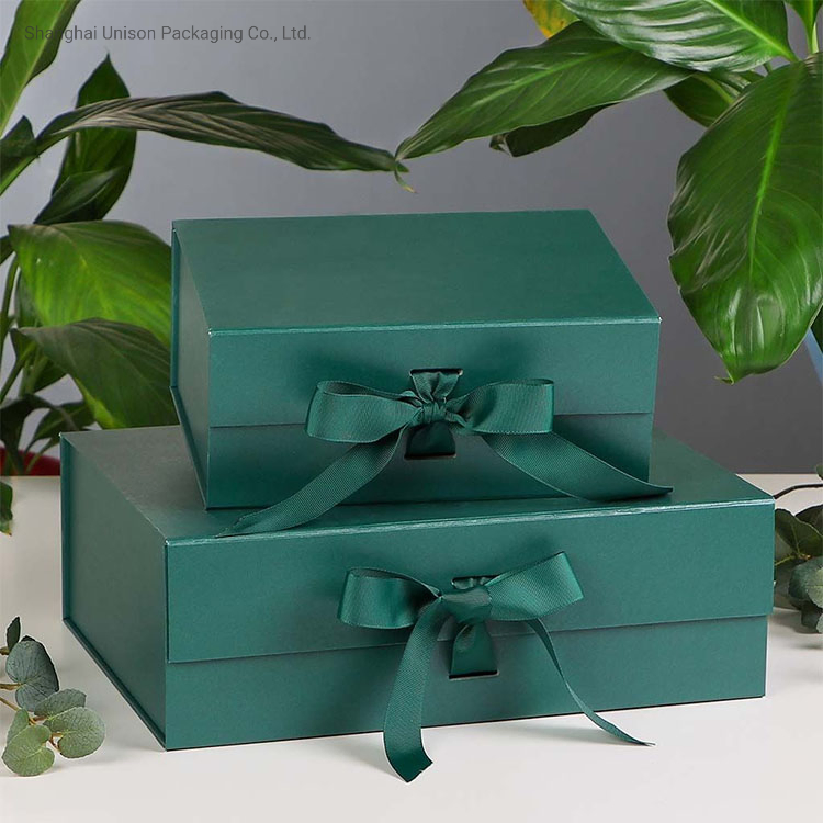 Personalize Caixa de Papelão de Envio de Luxo Grande Preta Dobrável com Fechamento Magnético para Roupas