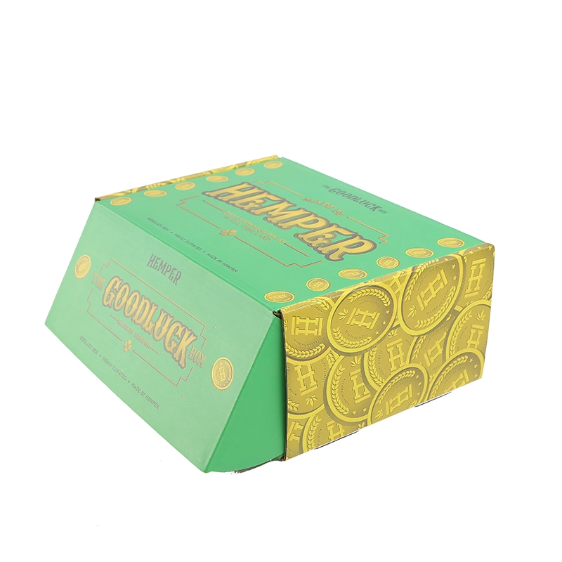 Preço de Fábrica de Novo Material Alta Qualidade Impressão Personalizada Logotipo Embalagem Caixa de Papel Kraft Marrom Ecológica