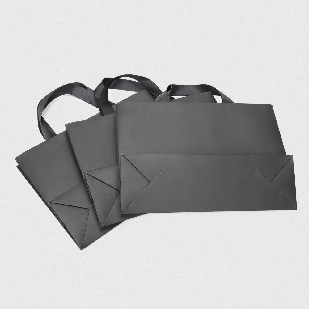 Bolsas Personalizadas Atacado Preto Kraft em Pé Impressão Padrão Obrigado Logo Pipoca Papel