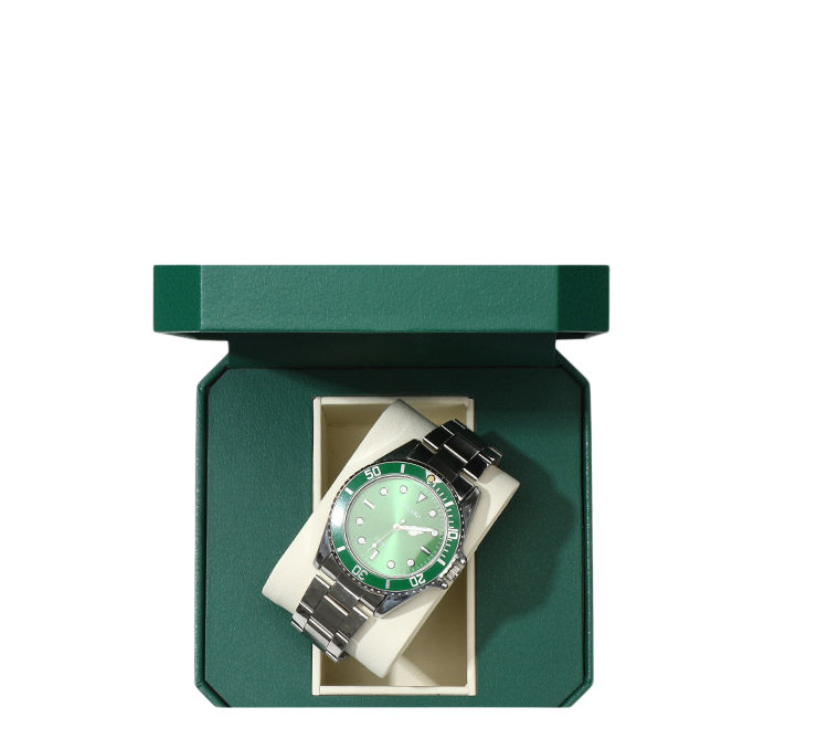 Caixa de presente de viagem hexagonal de couro PU premium com logotipo personalizado para exibição e armazenamento de relógios e pulseiras