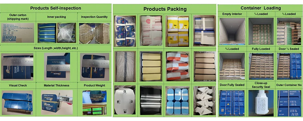 Embalagem e transporte de produtos acabados