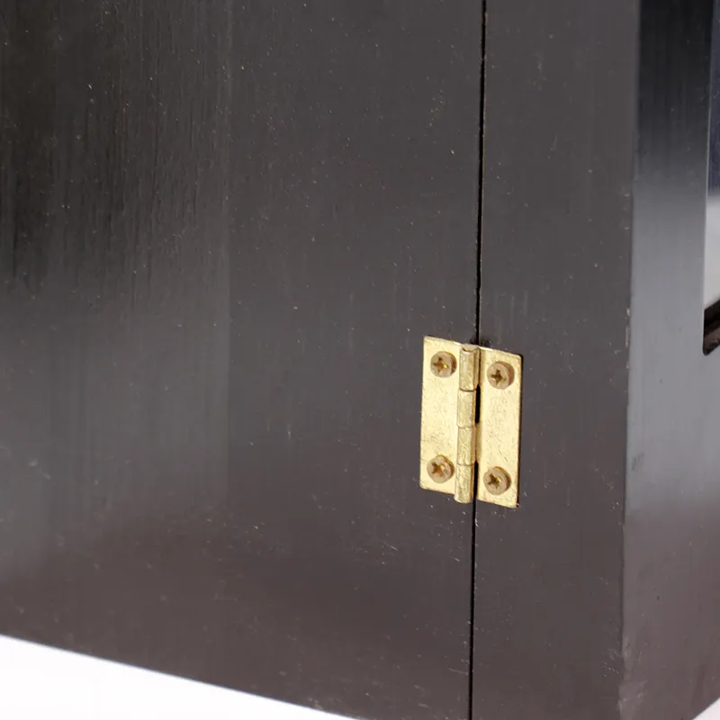 Cartão de oferta FSC & BSCI Custom Black Wooden Whiskey Single Wine Caixa