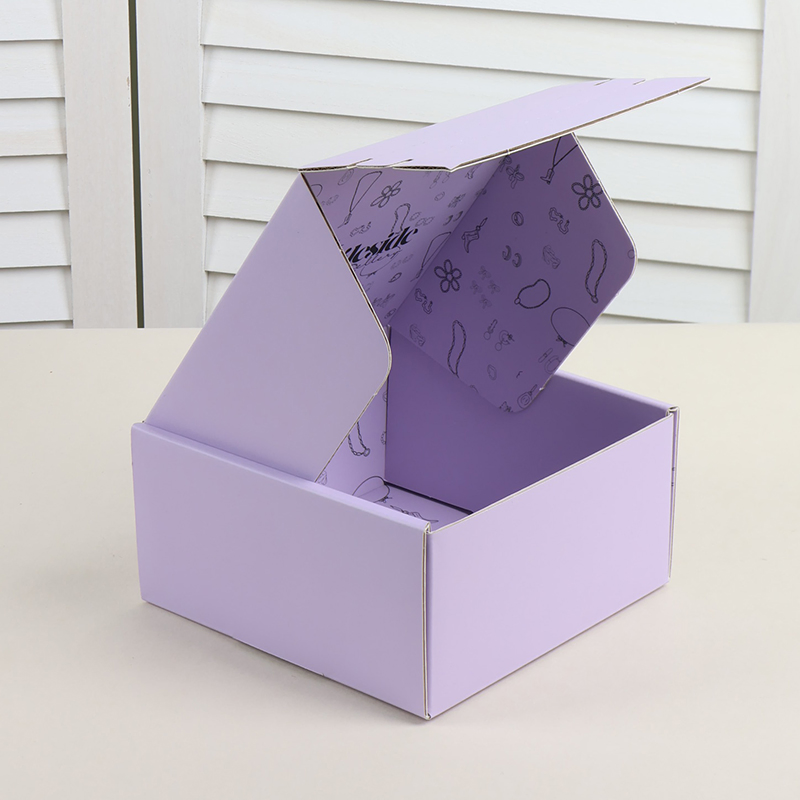 Caixa de papelão postal impressa personalizada em cores embalagem de papel caixa de envio corrugada