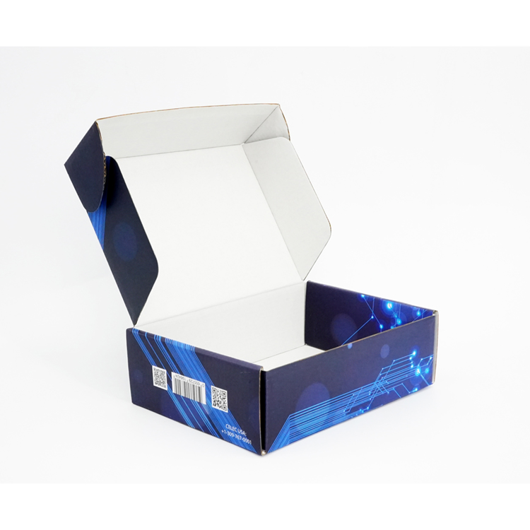 Fabricante personalizado tamanhos e cores impressas caixa de papelão embalagem de envio caixa postal embalagem de papel caixas de envio corrugadas