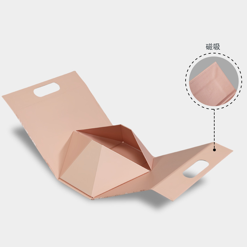 Caixa de presente portátil de luxo reciclável, caixa dobrável em uma peça para perfume, embalagem personalizada para exportação
