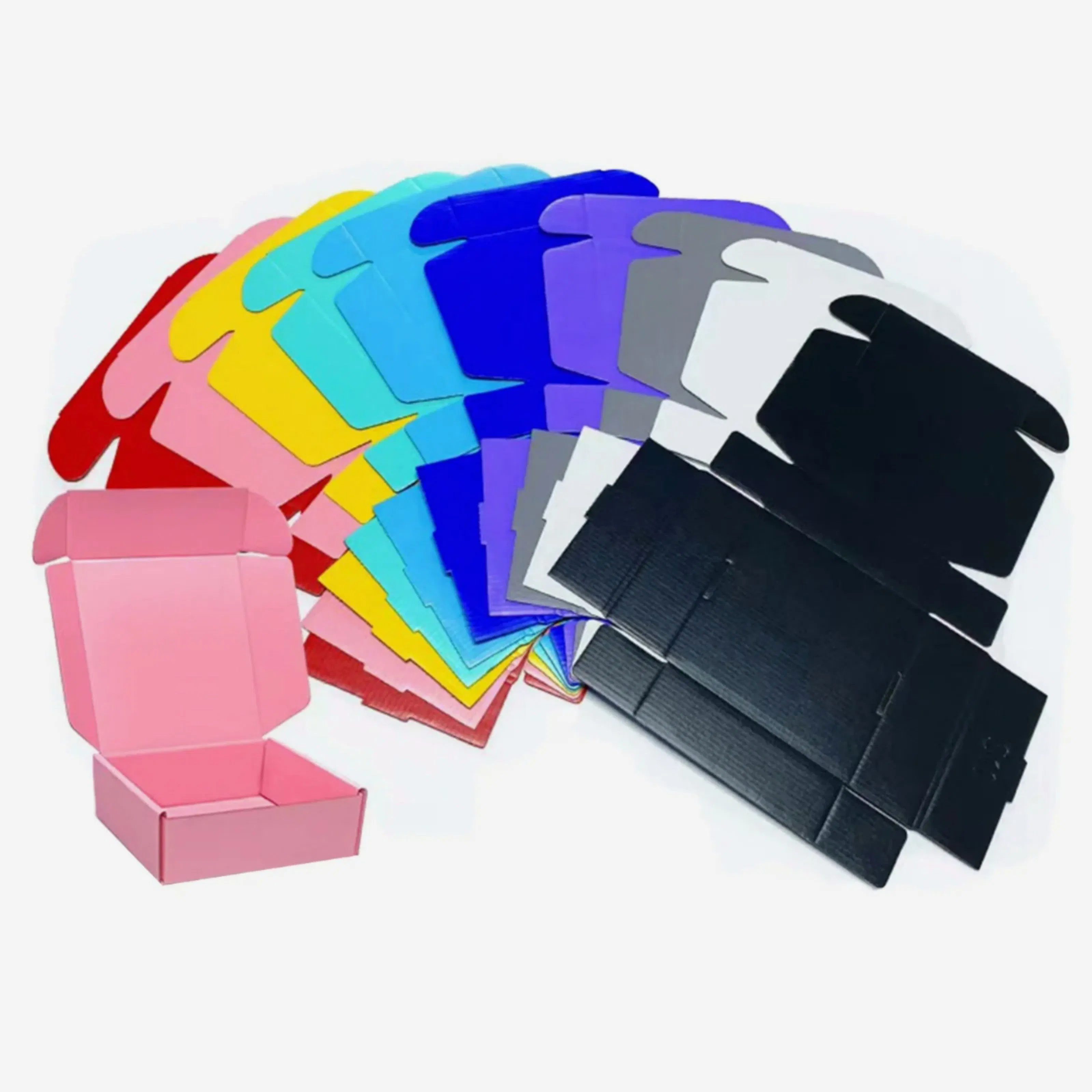 Caixa de Exibição de Papelão Corrugado Impressa em Cores Personalizadas, Dobrável, para Calçados, Camisetas, Roupas, Presentes, Cosméticos, Perfumes, Pizza, Envio