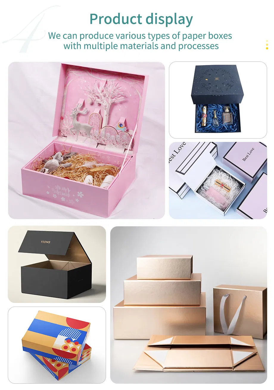 Caixas de presente em forma de livro personalizáveis com fita para embalagem de doces e chocolates