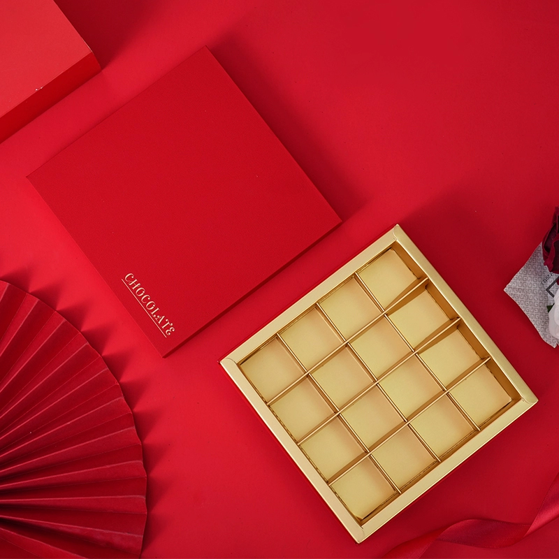 Caixas de Chocolate de Dubai para Celebração, Embalagem de Papelão com Tampa e Base, Caixas de Presente