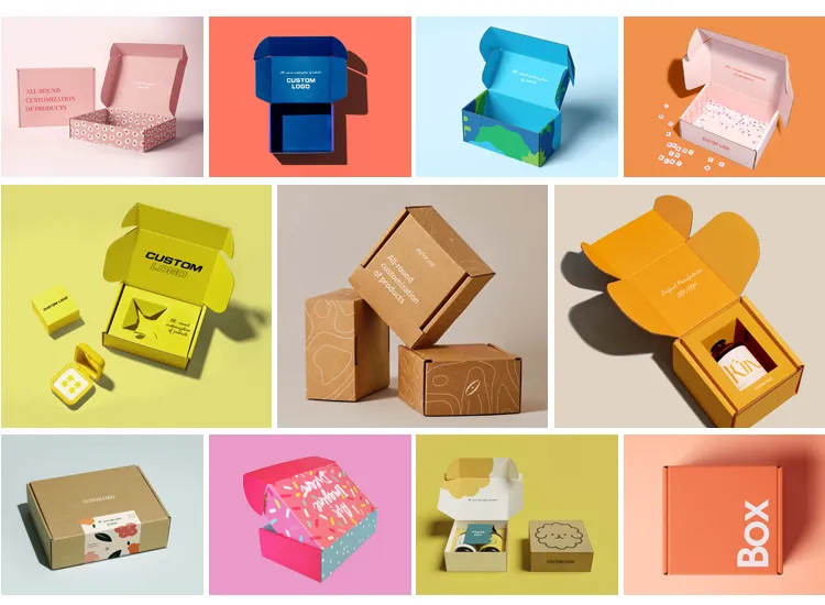Caixa Postal de Papelão Personalizada Impressa em Cores