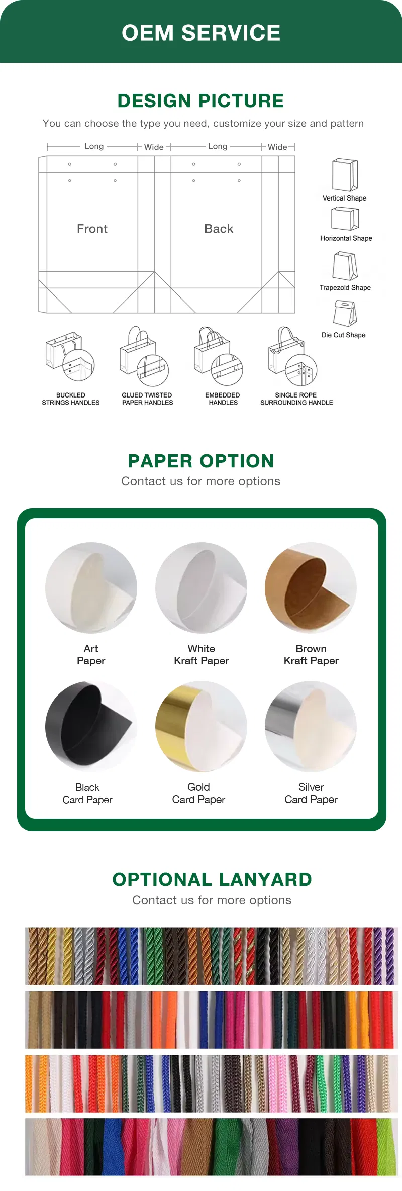 Saco de papel impresso personalizado de alta qualidade para embalagem de varejo, boutique, joias, cosméticos e vestuário