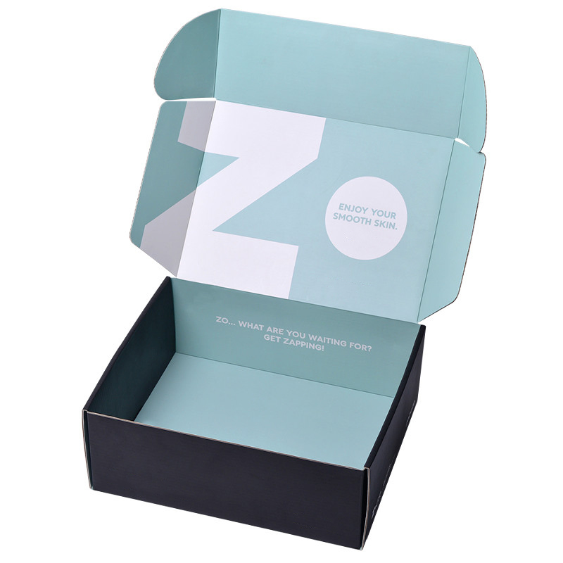 Caixa de Envio Personalizada com Logo Impresso em Papelão Corrugado E Flute Grande e Ecológico para Embalagem de Cosméticos, Presentes, Joias e Perfumes
