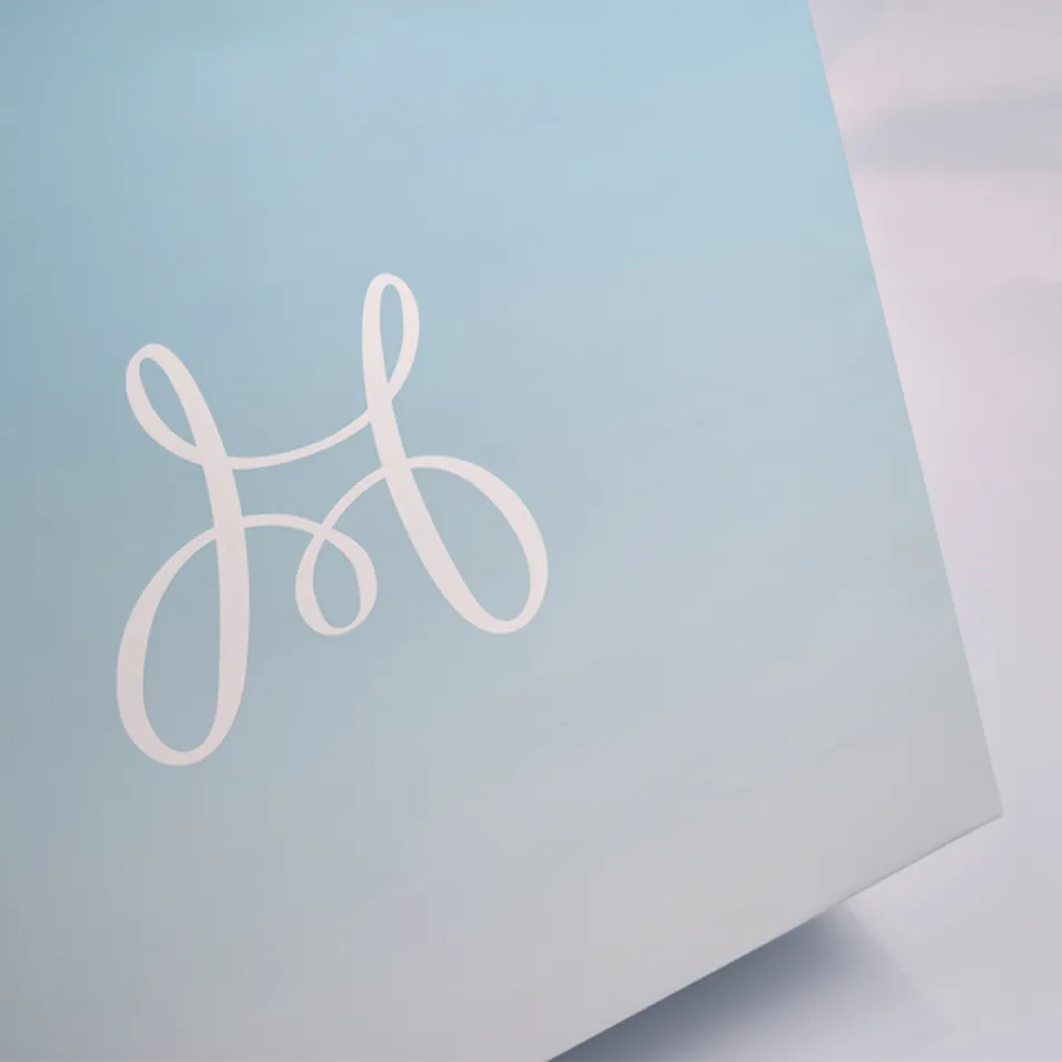 Saco de Papel Luxuoso Ecológico com Alça Personalizado com Logo Impresso para Embalagem de Joias e Cosméticos em Boutique