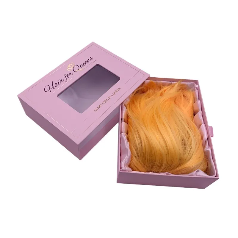 Embalagem de Caixa para Peruca com Fecho Magnético Personalizado de Luxo para Cabelo