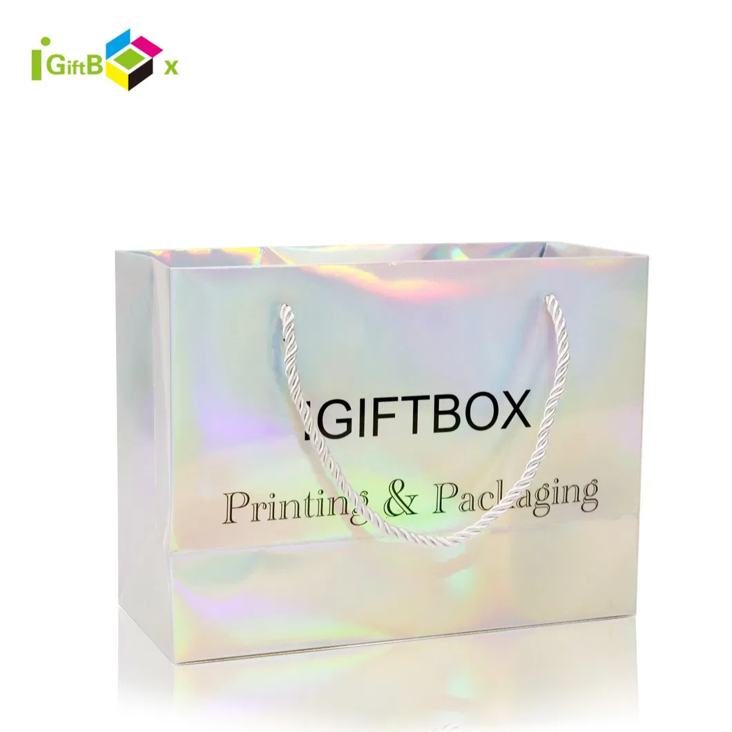 Saco de papel kraft para embalagem de presentes de moda personalizada de luxo