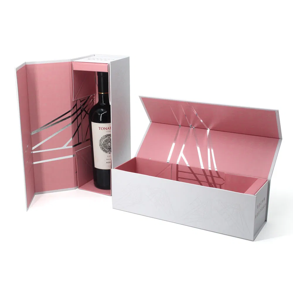 Bebida Espiritual de Luxo Personalizada Champanhe Álcool Licor Uísque Vinho Tinto Garrafa Embalagem de Presente Caixa