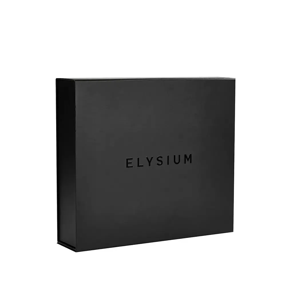 Caixa de papel rígido em forma de livro de luxo personalizada com fecho magnético e inserto de espuma EVA para presente