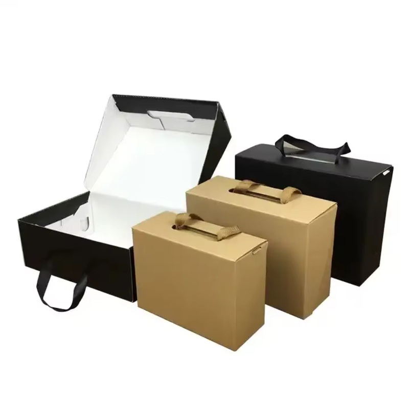 Caixa de papelão kraft para embalagem de presente, display de calçados personalizados recicláveis FSC, eletrônicos, cosméticos, perfumes, cartão de cores para armazenamento