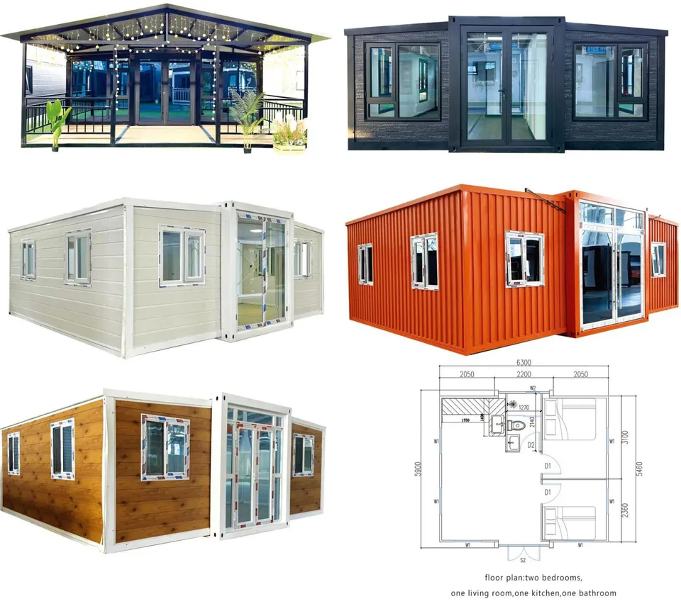 Slanted Roof Container