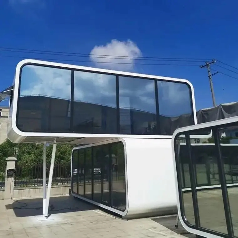 20FT منازل صغيرة معيارية جاهزة كابينة منزل حاوية مكتب قابل للفصل