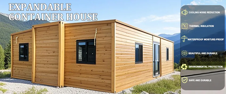 Expandable Container House Banner