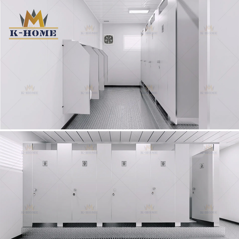 وحدات toilets المحمولة المعبأة في حاويات