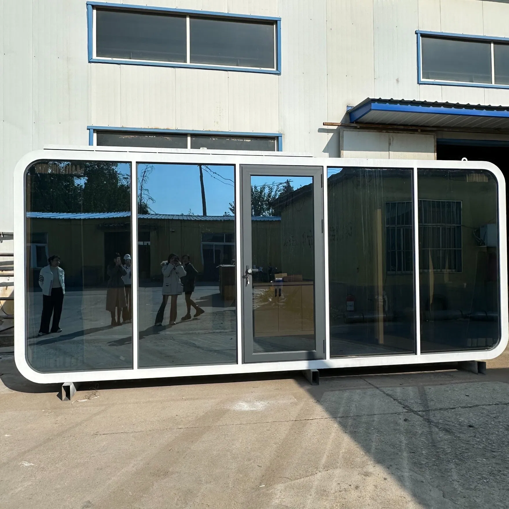 20FT منازل صغيرة معيارية جاهزة كابينة منزل حاوية مكتب قابل للفصل