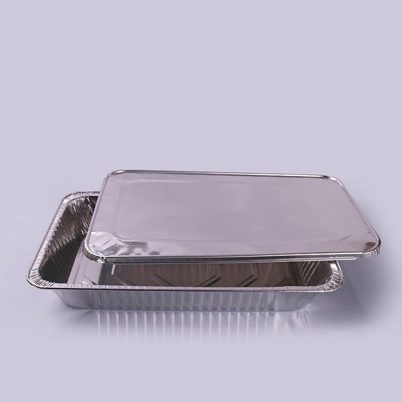 وعاء من الألمنيوم القابل للتصرف بحجم كامل 9700ml صينية من القصدير الثقيل للاستخدام في المطبخ