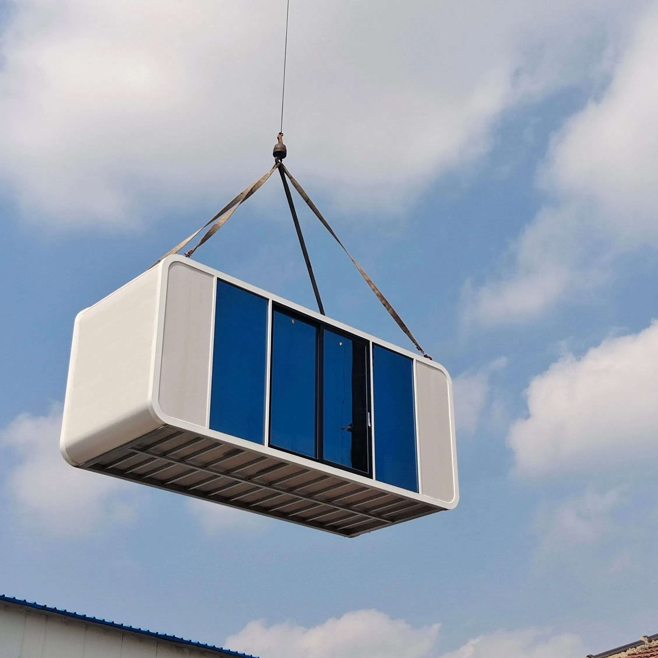 20FT إطار فولاذي مع أرضية قابلة للفك لمساكن موظفي منتجع التزلج كوخ التفاح