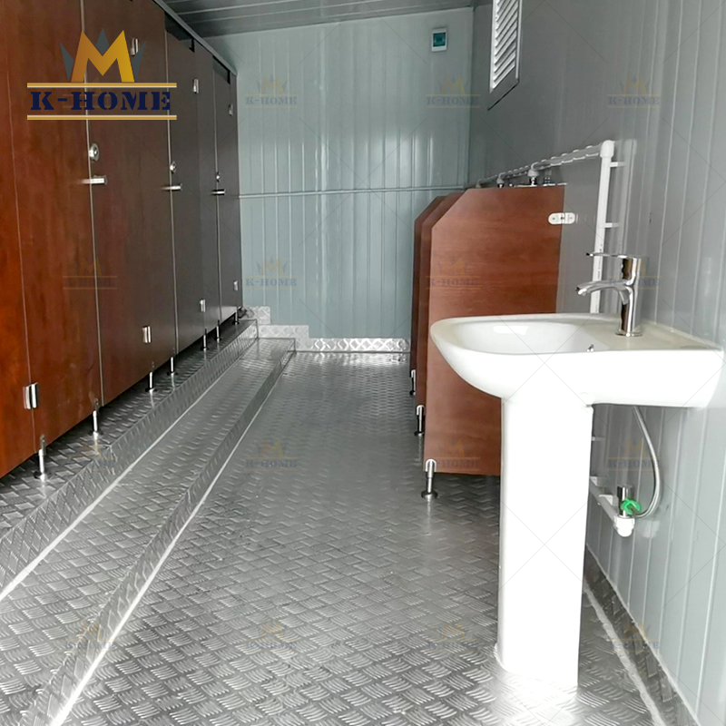 وحدات toilets المحمولة المعبأة في حاويات