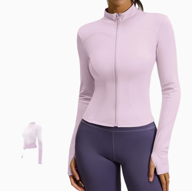 Mesh Spliced Yoga Fitness Coat Women Loose Breathable Yoga Cardigan Training Outerwear