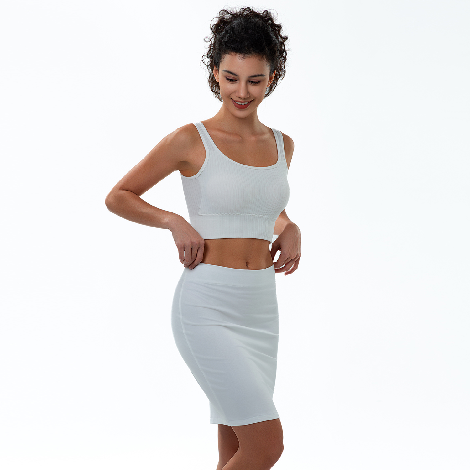 EffiPrint Print on Demand Personalized Fulfilled Women's Tight Soft 4-way Stretch Knee-Length Pencil Skirt