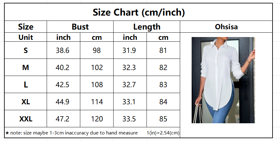 Size Chart and Specs