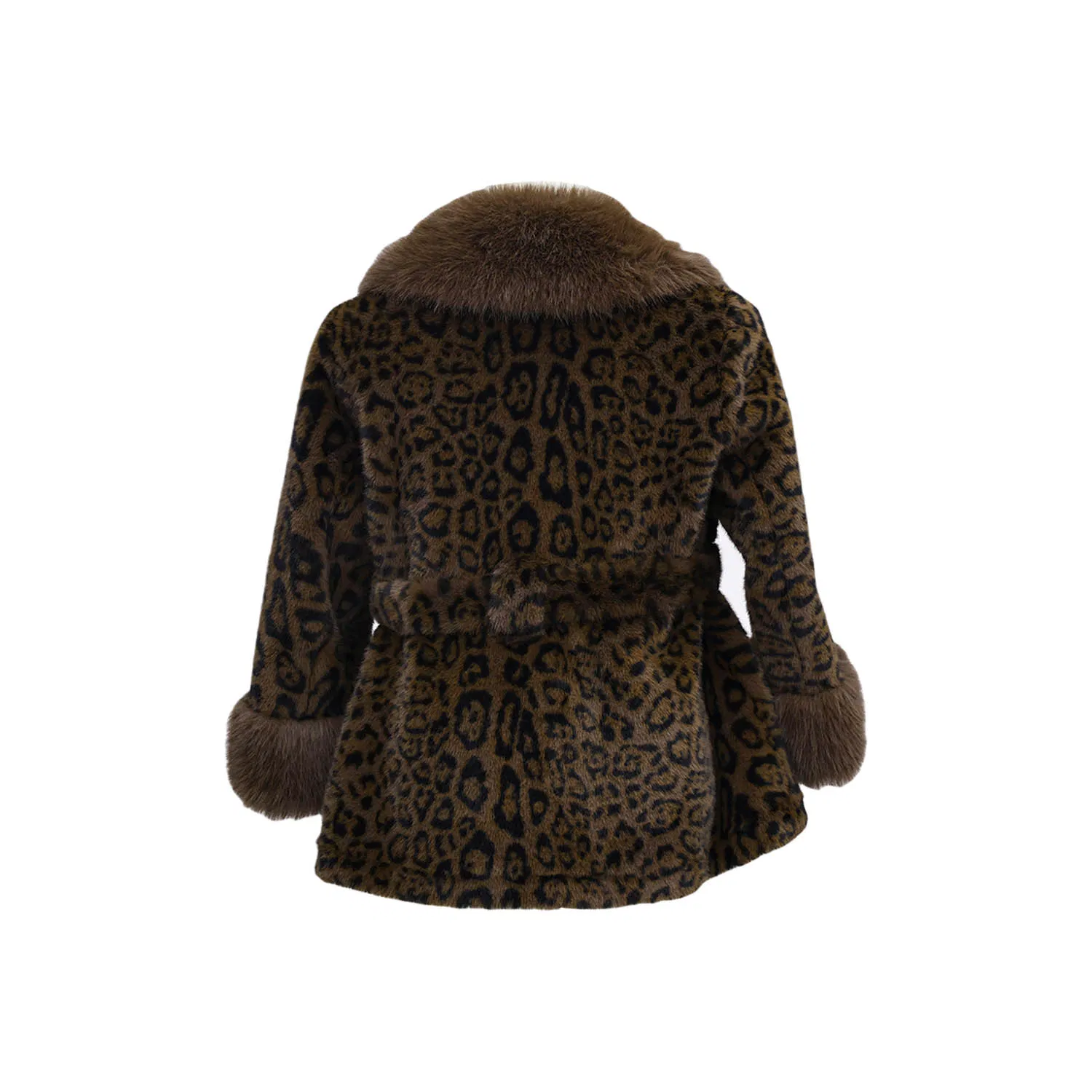 Breathable Gray-White Women's Faux Fur Coat - Soft Winter Warmth, China-Made Premium Outerwear