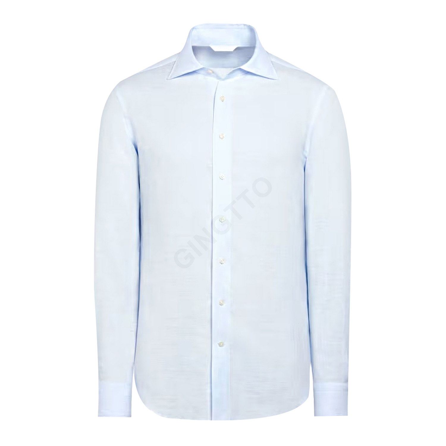 Wholesale Linen Cotton Summer Breathable Custom Logo Long Sleeve Shirts Men