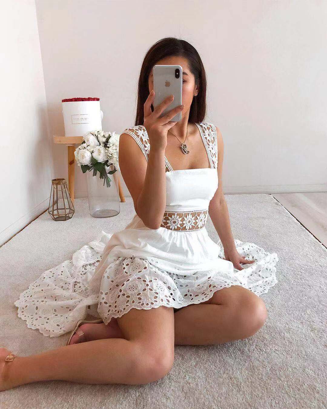 Women Dress 2026 Elegant Casual Plus Size Women's Long Maxi Dress Ladies slip White Lace Dress