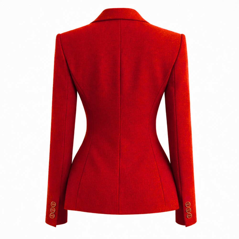 NSPDK Single Breasted Business Blazer Premium Tailored Formal Workwear Coat Women's Professional Office Suit Jacket