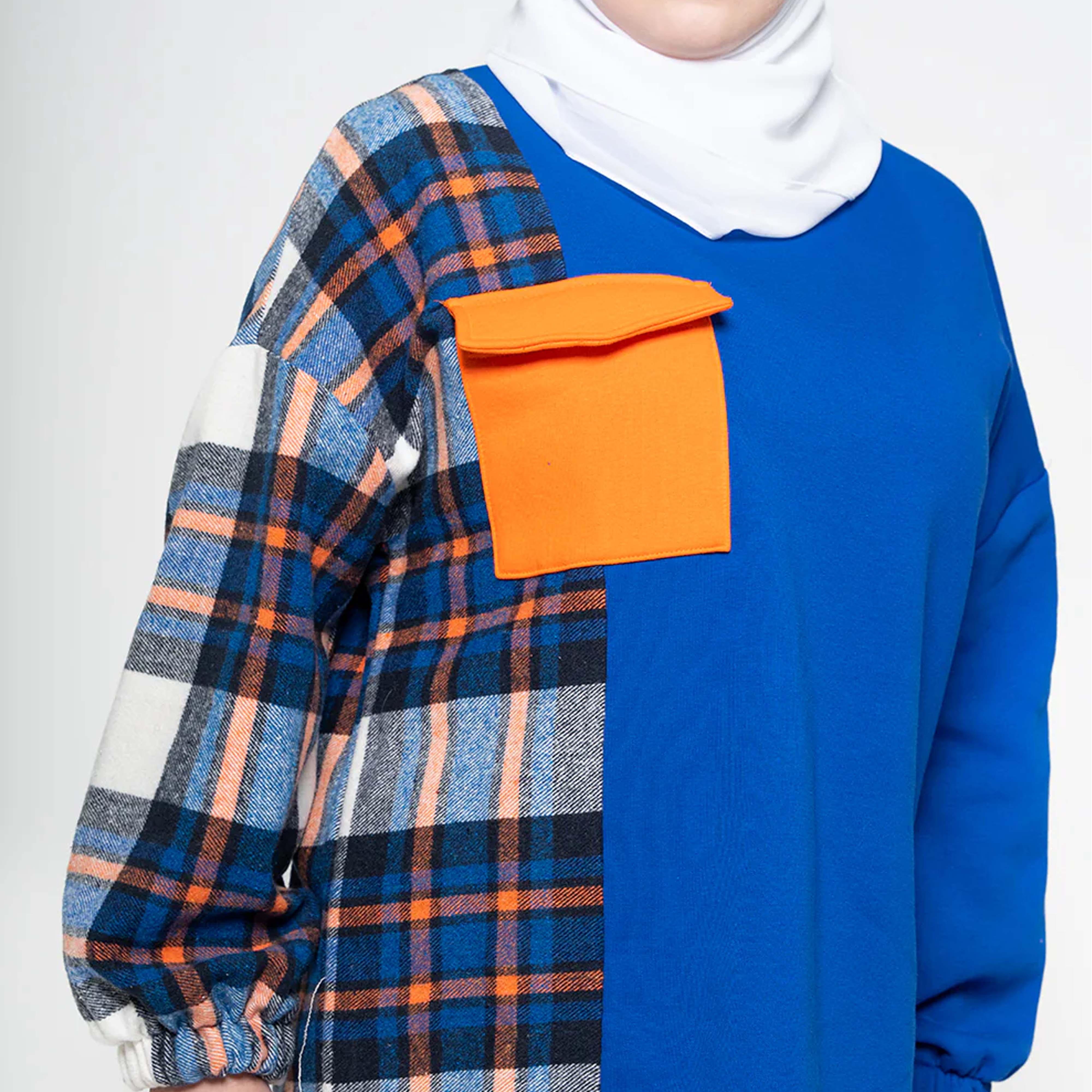 Women's Islamic Y2K Three Piece Matching Hijab Stretch Anti-pilling Hoodies Jogger Legi Canvas Modest Dress 100% Cotton Pakistan