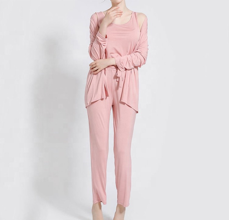 Women's Sleepwear Cotton Pajamas Women Sleepwear Pijamas Woman Nighty Three-piece Sets