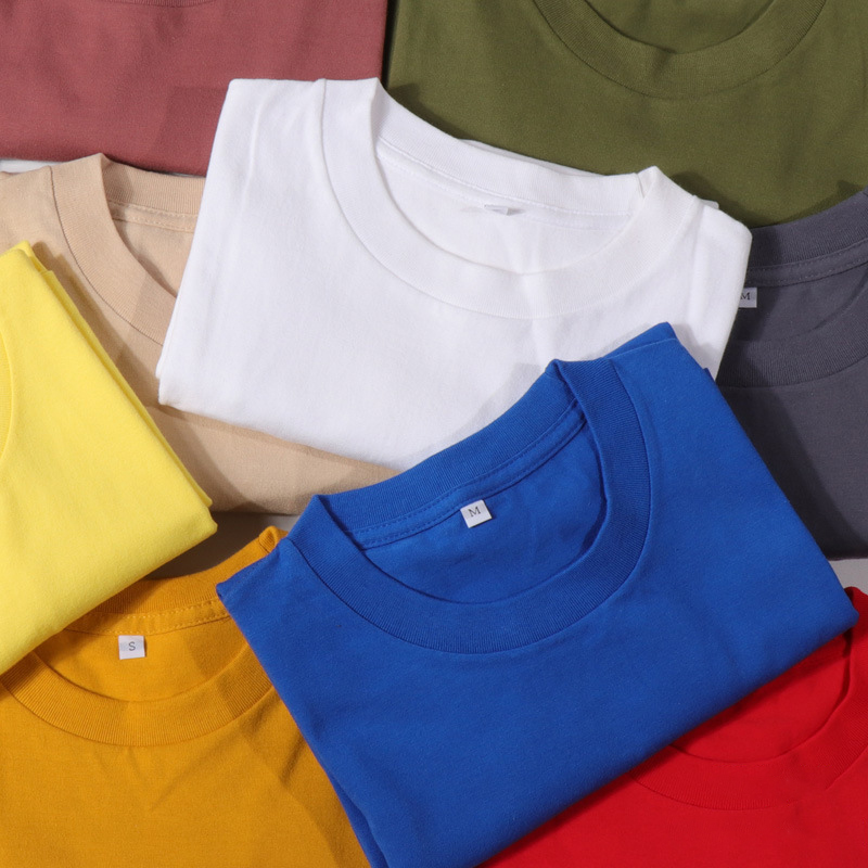 MT2006 High Quality Low OEM MOQ 100% Cotton Custom Unisex Blank Plain T Shirts Plus Size Men's T-Shirts