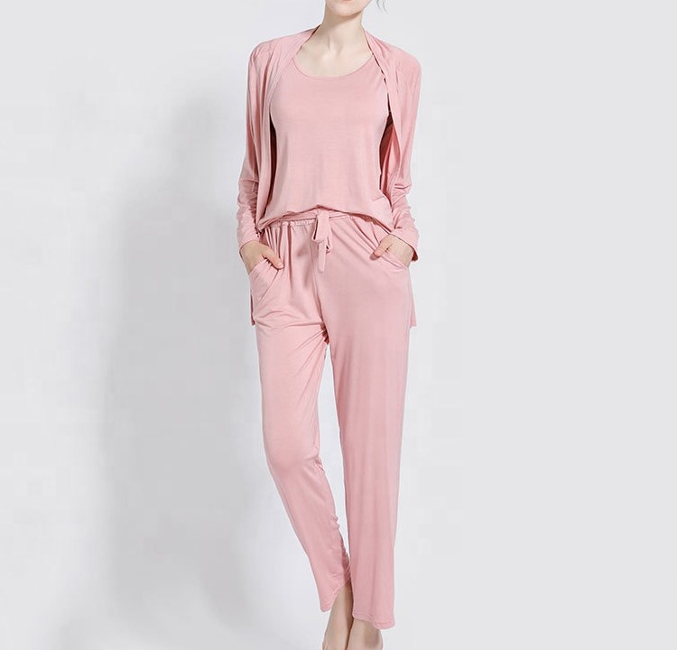 Women's Sleepwear Cotton Pajamas Women Sleepwear Pijamas Woman Nighty Three-piece Sets