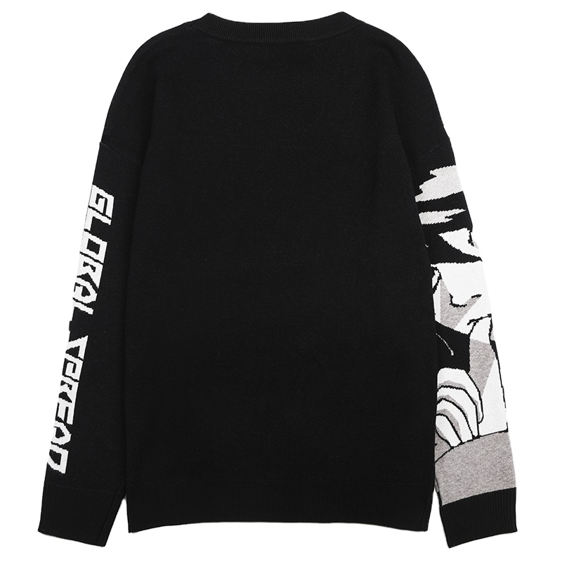 Custom LOGO Men Sweater Pullover Jacquard Pattern Knitwear Winter Crewneck Knitted Jumper Cotton Designer Custom Knit Sweater