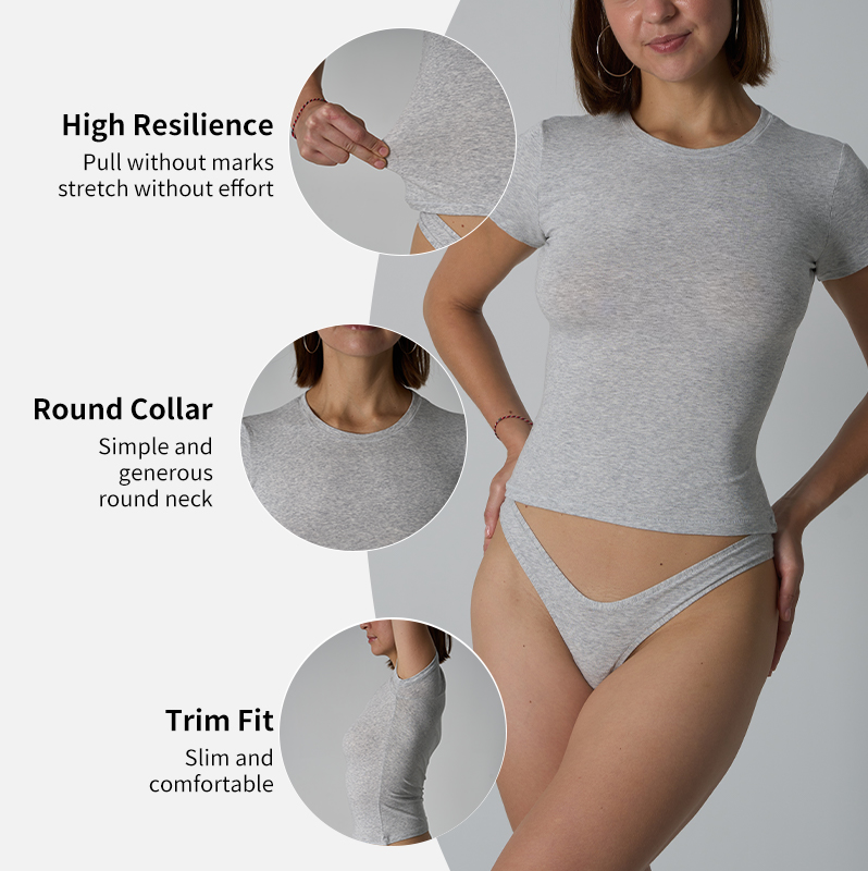 SK1219&amp;SK1233-1 Women's Blouse Home Use Cotton Simple Short-sleeved Women's Matching Panties Sexy Soft Lingerie Set