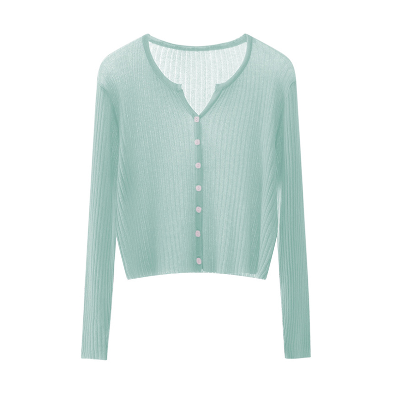 Summer Thin Ice Silk Sunscreen Jacket Small Coat Female